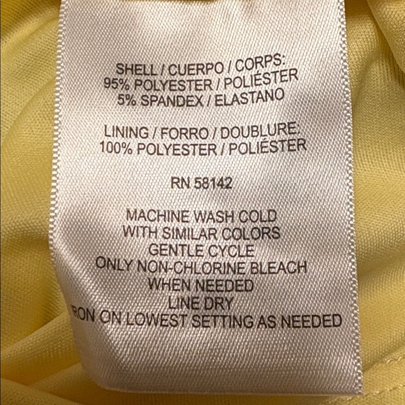 London Times Floral Yellow Dress - Picture 8 of 9